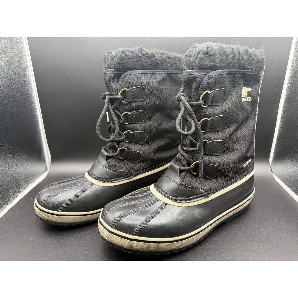 Sorel Mens 1964 Pac Nylon Winter Boots Size 10.5 Waterproof Snow Duck Boots